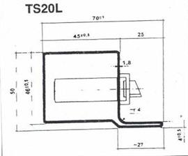 SERRAMENTO TS20L SP1,8 E220+CR2S2 DECAPATO